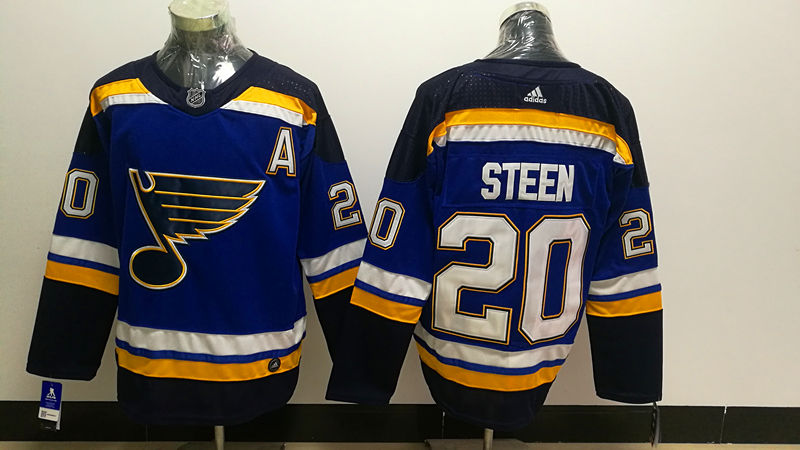 Men's St. Louis Blues Alexander Steen #20 Blue Home Breakaway Jersey